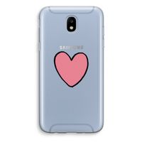 Hartje: Samsung Galaxy J5 (2017) Transparant Hoesje