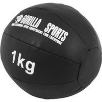 Gorilla Sports Medicijnbal - Medicine Ball - Kunstleer - 1 kg - thumbnail