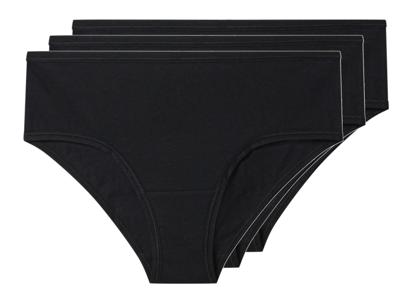 esmara Set van 3 dames onderbroeken (Zwart, L (44/46))
