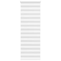 VidaXL Zebra rolgordijn 75x200 cm stofbreedte 70,9 cm polyester wit