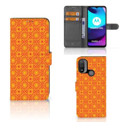 Motorola Moto E20 | E30 | E40 | Telefoon Hoesje | Batik Oranje
