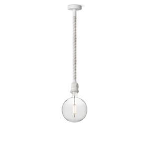 Home sweet home hanglamp Leonardo wit Globe g180 - helder