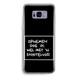 Schotelvod: Samsung Galaxy S8 Transparant Hoesje