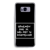 Schotelvod: Samsung Galaxy S8 Transparant Hoesje