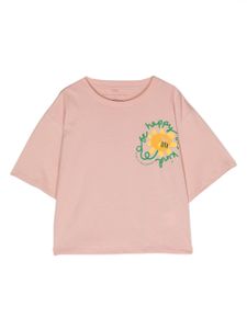 Stella McCartney Kids t-shirt en coton à logo imprimé - Rose