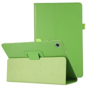 Lunso - Lenovo Tab M10 Plus Gen 3 (3e generatie) - Stand flip Bookcase hoes - Groen