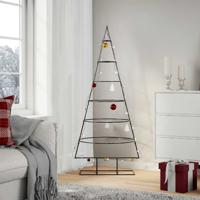 VidaXL Kerstdecoratie kerstboom 150 cm metaal zwart