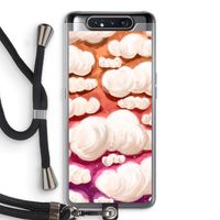Katoen Wolken: Samsung Galaxy A80 Transparant Hoesje met koord