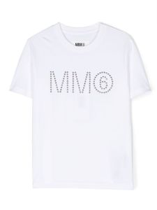 MM6 Maison Margiela Kids t-shirt à détails de clous - Blanc