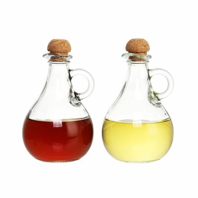 Olie en azijnset DKD Home Decor 9 x 9 x 14,5 cm Kristal Transparant Kurk 230 ml 2 Stuks