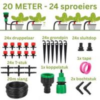 Outlet R: Water Irrigatie set drip systeem 20 meter slang - Warentuin Collection