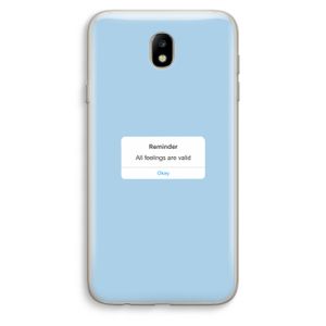 Reminder: Samsung Galaxy J7 (2017) Transparant Hoesje