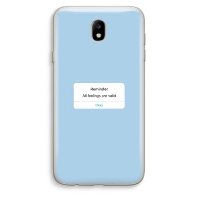 Reminder: Samsung Galaxy J7 (2017) Transparant Hoesje