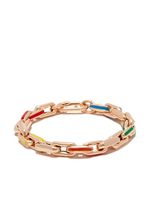 Lauren Rubinski bracelet Rainbow en or 14ct détails émaillés - thumbnail