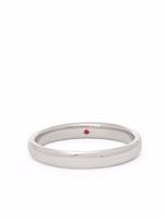 Annoushka bague 3 mm en or blanc 18ct ornée de rubis - Argent