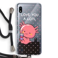Love You A Lotl: Samsung Galaxy A10 Transparant Hoesje met koord