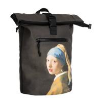 New Rebels Mart Arts - New York Parelmeisje Rolltop Rugzak 16L | Johannes Vermeer Waterafstotend Backpack
