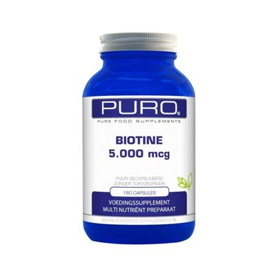 Puro Biotine 5000mcg 180Capsules Puro Biotine 5000mcg 180Capsules
