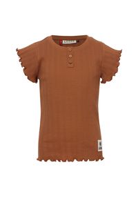 LOOXS Little Meisjes t-shirt rib - Caramel
