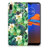 Motorola Moto E6 Plus | TPU Case | Orchidee Groen