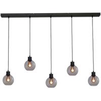 Masterlight HanglampLazise 5x Ø 15cm zwart - 2641-05-05-130-5-15