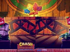 Crash Bandicoot: Mini Aku Aku Mask - Companion Edition 16 inch Statue