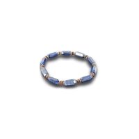 Edelsteen Armband Lapis Lazuli met Zirkoon