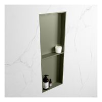Wandnis Solid Surface Easy | In- en opbouw | 30x150x8 cm | 2 vakken | Army