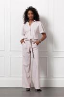 Studio Anneloes Maggie Pinstripe Jumpsuit 12802 Jumpsuit 1969 Pale Pink/dark Blue