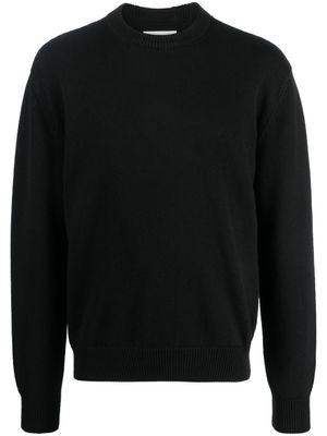 Jil Sander pull en maille à col rond - Noir