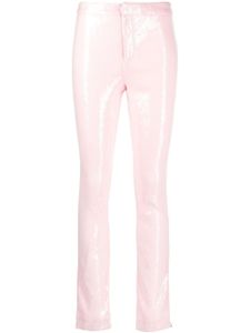 ROTATE BIRGER CHRISTENSEN pantalon à ornements de sequins - Rose