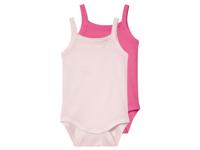 lupilu 2 baby rompers (Donkerroze/roze, 86/92)