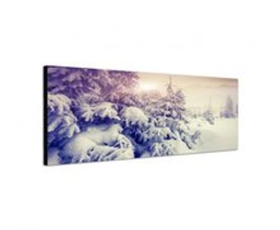 Canvasdoek Sneeuw Landschap 120x40 cm Canvasdoek Sneeuw Landschap 120x40 cm