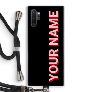 Namecase: Samsung Galaxy Note 10 Plus Transparant Hoesje met koord