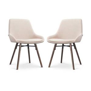 Nolon Nena-Isa Eetkamerstoelen Set van 2 - Beige - Walnoot