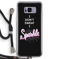 Sparkle quote: Samsung Galaxy S8 Transparant Hoesje met koord