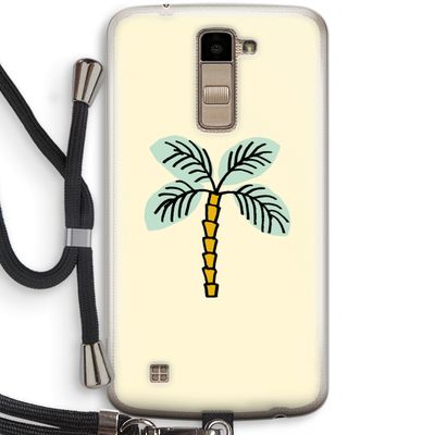 Palmboom: LG K10 (2016) Transparant Hoesje met koord
