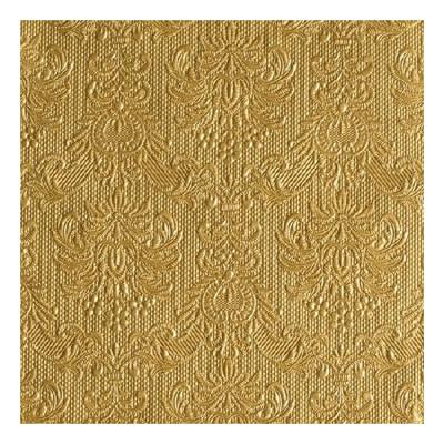 Servetten - 15x st - goud - barok - 33 x 33 cm - 3-laags - papier - lunchservetten