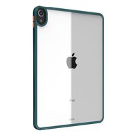 Shop4 - iPad Air (2020) Hoes - Harde Back Case Transparant Blauw - thumbnail