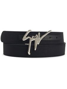 Giuseppe Zanotti ceinture à logo Giuseppe - Noir