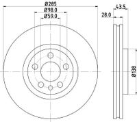 Remschijf 8DD355108761