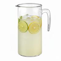 Borgonovo water karaf van 1,1 Liter - transparant glas - Sapkannen - waterkannen - schenkkannen