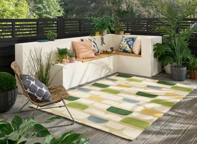 Scion - Kivi Multi Citrus outdoor 424905 - 140x200 cm Vloerkleed