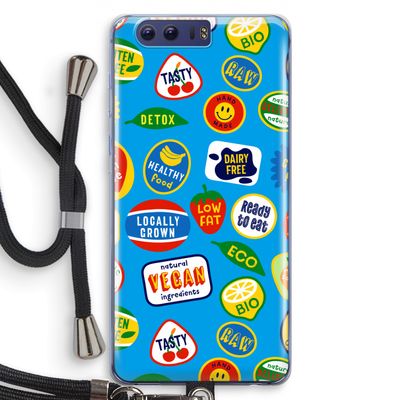 Fruitsticker: Honor 9 Transparant Hoesje met koord