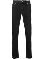 Brioni jean slim à taille mi-haute - Noir