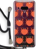 Krab: HTC U12+ Transparant Hoesje met koord