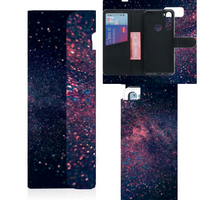 Motorola Moto G8 Book Case Stars - thumbnail