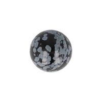 Bol van Edelsteen Obsidiaan Sneeuwvlok (20 mm) - thumbnail