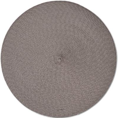 Diner placemats rond - mokka bruin - geweven - Dia 38 cm - Tafel - Borden onderleggers
