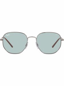 Ray-Ban lunettes de soleil à monture hexagonale - Gris